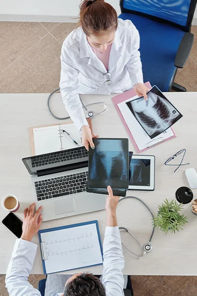 Bordatörés esetén röntgen felvétel készül