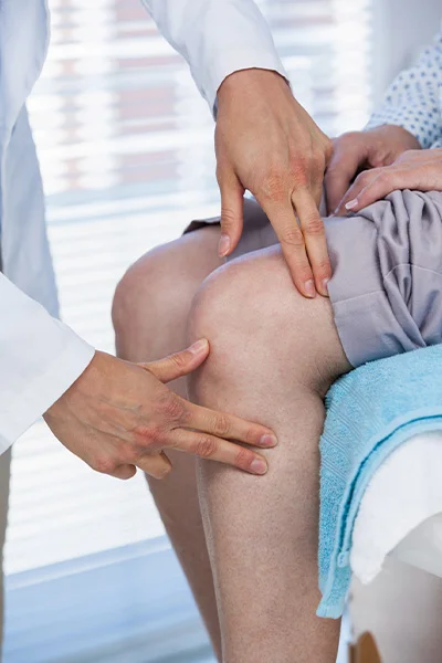 Térd duzzanat vizsgálata